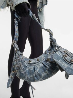 Balenciaga XS Le Cagole Denim Bag